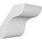Ekena Millwork 5-in. W x 6-in. D x 6-in. H Carmel Architectural Grade PVC Knee Brace BRCP05X06X06CAR - alternate 1